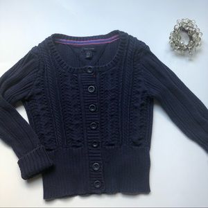 Tommy Hilfiger Navy Cardigan- SM (6-7)